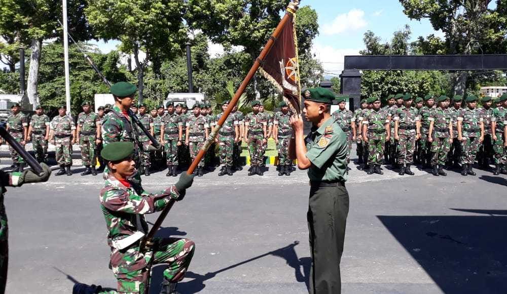 Danyonbekang Kostrad Lepas Anggota Pindah Satuan Divisi Infanteri