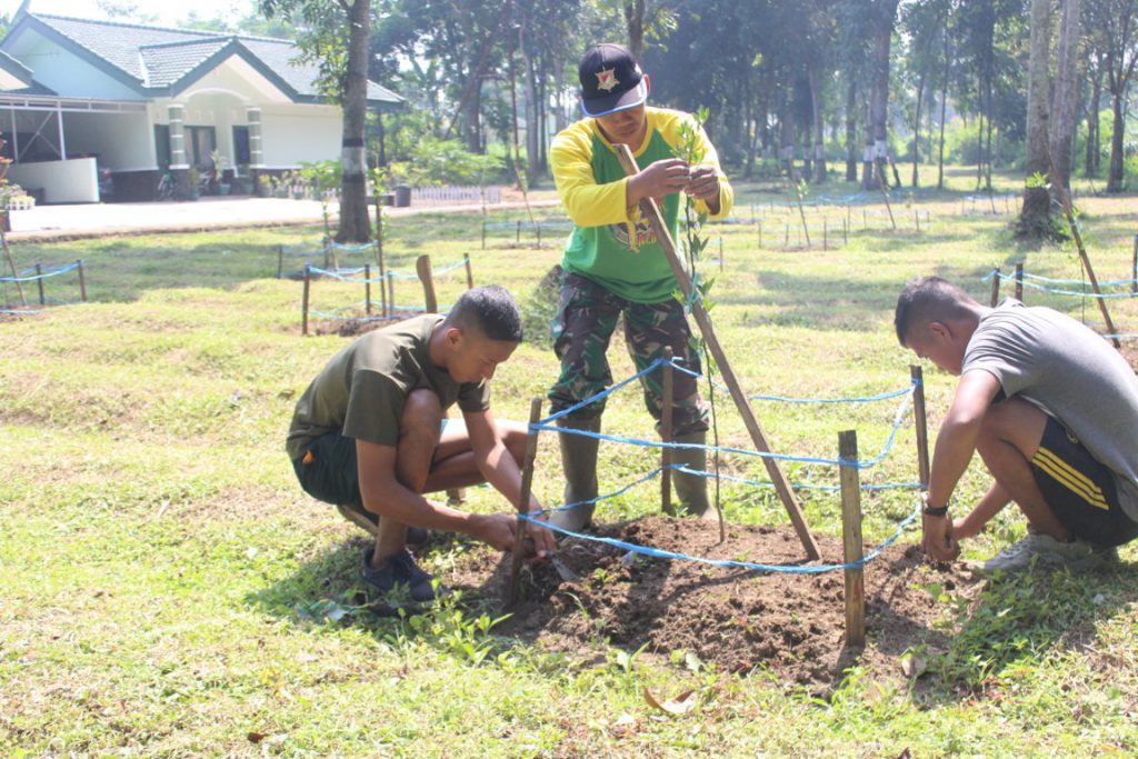 Yonarmed Kostrad Manfaatkan Lahan Kosong Dengan Budidaya Tanaman